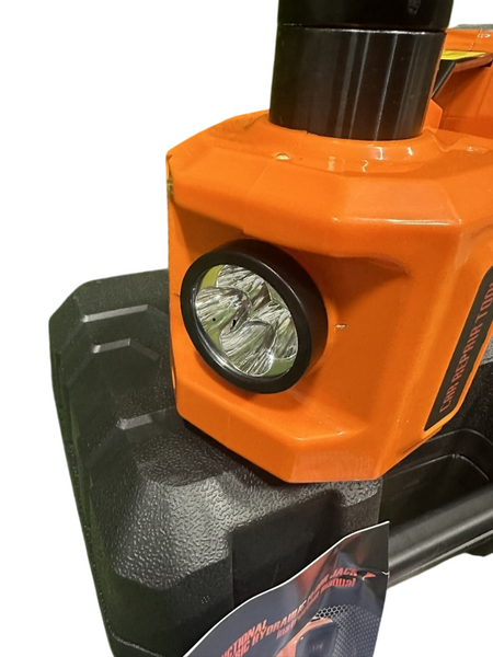 Електричний домкрат 3в1 12V, 5Т &mdash; Домкрат, Компресор, Ліхтар / Електрогідравлічний для авто HM-domkrat фото