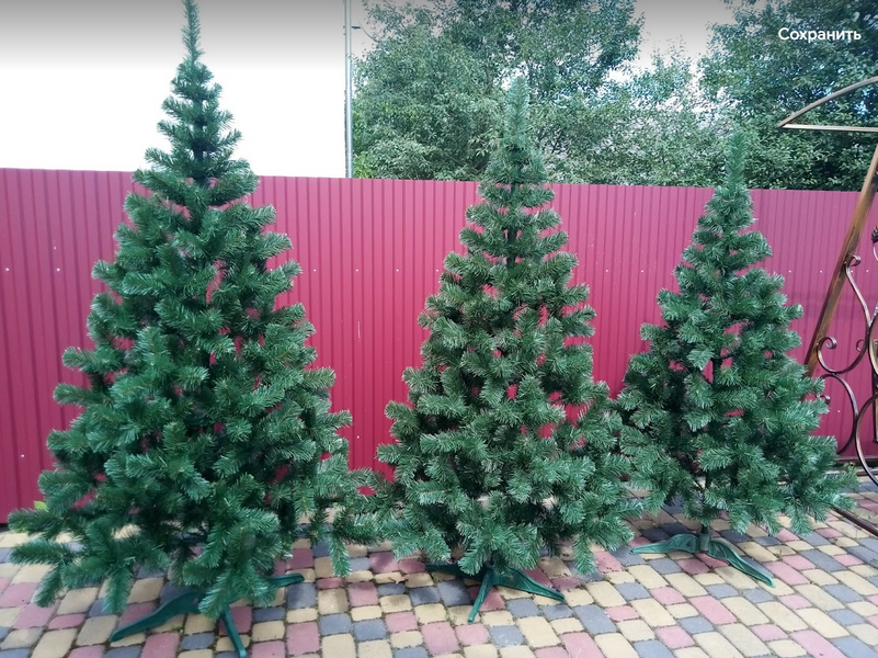 Ялинка Карпатська Зелена штучна з підставкою 3 м Карп-300 фото