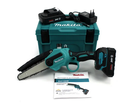 Акумуляторна мініпила Makita DUC155HN (24V, 4AH, шина 20 см) з автоматичним змащенням ланцюга 2100146831 фото