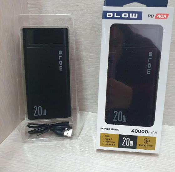 Повербанк BLOW Power Bank 40000 mAh 2xUSB QC PB40AUSB-C PB40AUSB-C фото