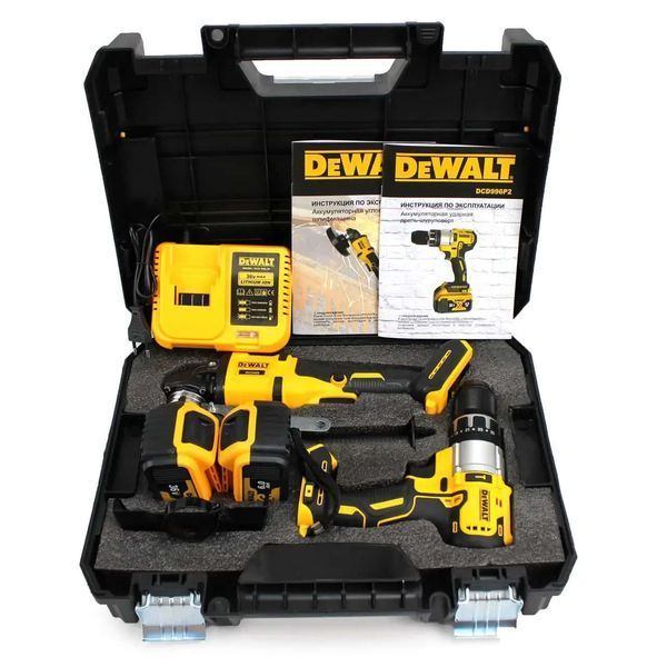 Акумуляторна болгарка DCG409 + Акумуляторний ударний шуруповерт DCD996P DeWalt 36V5А набір інструментів 2в1 HM-DCG409 фото