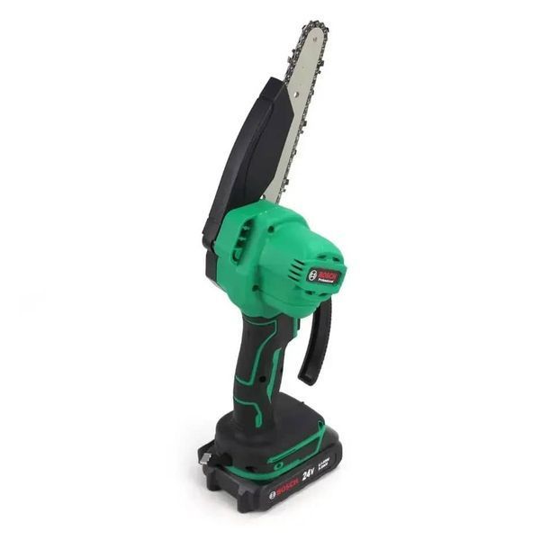 Акумуляторна міні-пила Bosch UniversalChain 18 (24V, 5Аh, шина 15 см) АКБ веткоріз Бош UnCh-18 фото