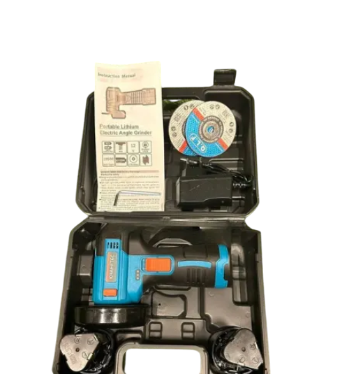 Болгарка акумуляторна Kraftec 24v 2 ah для різки та поліровки матеріалів krftc-PGA-24 фото
