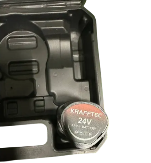 Болгарка акумуляторна Kraftec 24v 2 ah для різки та поліровки матеріалів krftc-PGA-24 фото