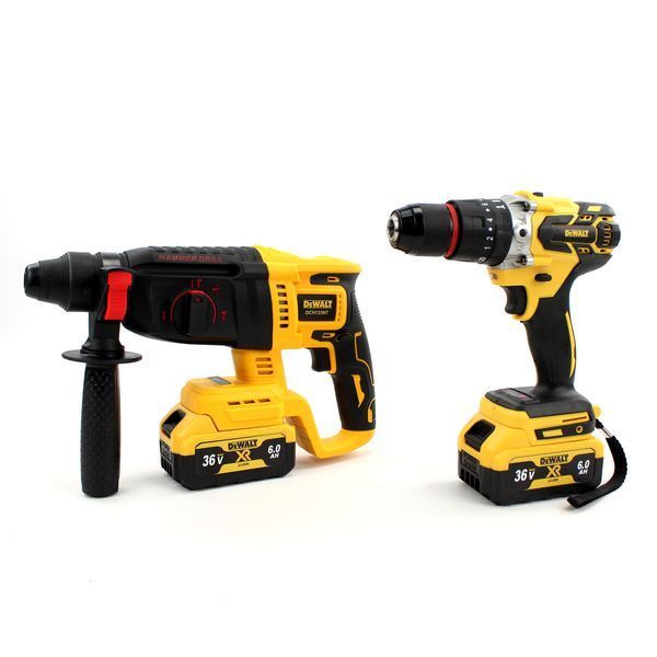 Набір 3в1 АКБ DeWalt 48V (Шуруповерт DCD996 + КШМ DCG409 + перфоратор DCH133NT) / Набір 3в1 Девольт HM-3v1-DW фото