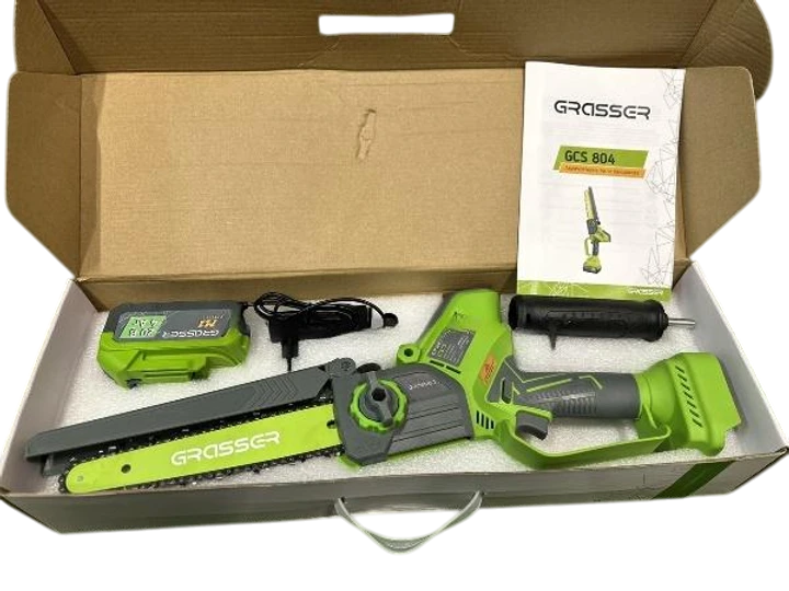 Акумуляторна ручна ланцюгова пила Grasser GCCS 804 gssc-804 фото