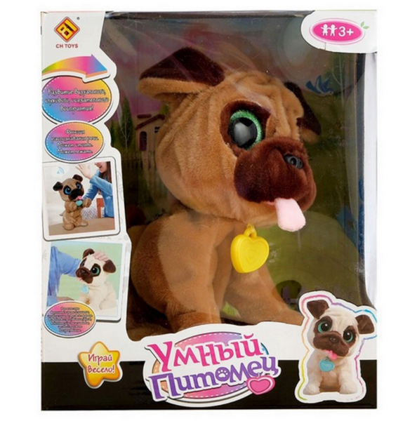 Інтерактивне цуценя Розумний вихованець Ch Toys Дружок зі звуковими ефектами (CH-9902(Brown)) 22238s28389 фото
