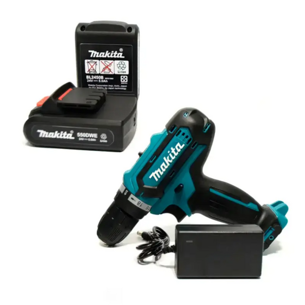 Шурупокрут Makita 331 DWE (24V, 5.0Ah) з набором інструментів 331DWE фото