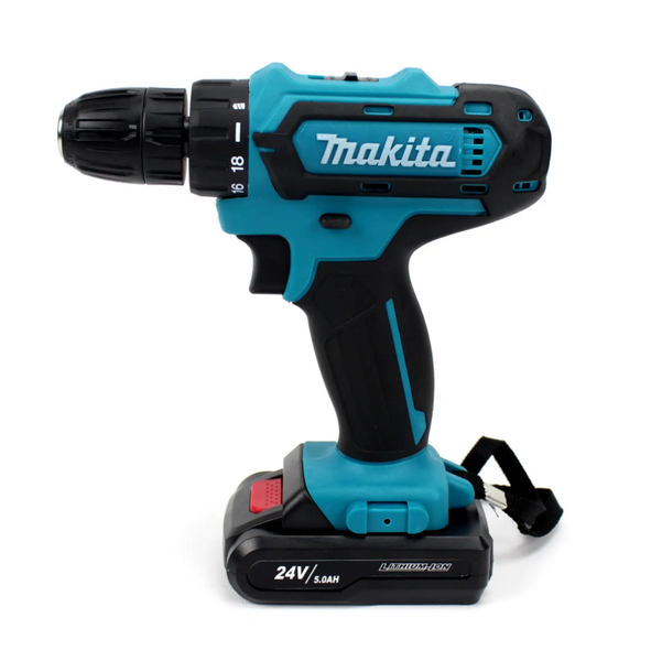 Шурупокрут Makita 331 DWE (24V, 5.0Ah) з набором інструментів 331DWE фото