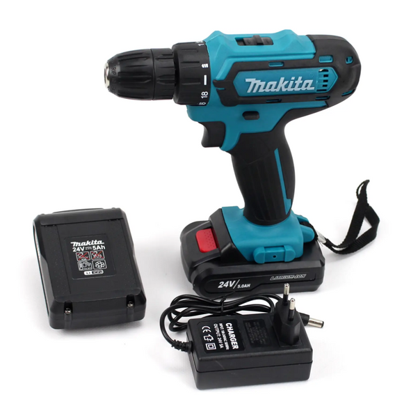 Шурупокрут Makita 331 DWE (24V, 5.0Ah) з набором інструментів 331DWE фото
