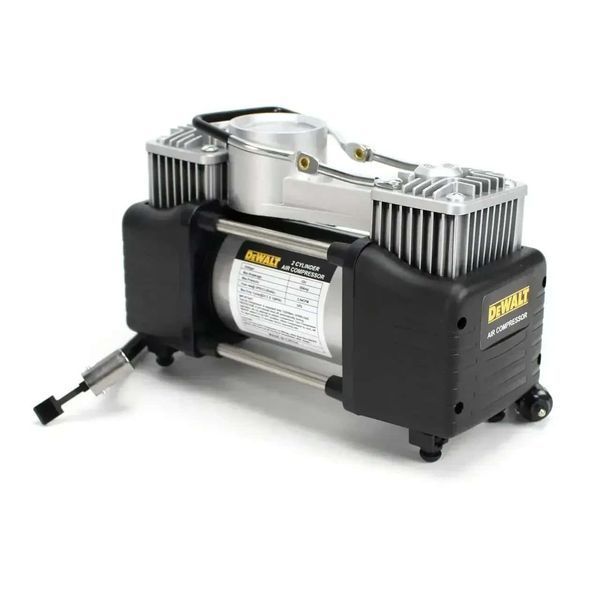 Двопоршневий компресор з інструментом DeWalt (72л/хв 12 V, 30A), повітряний електричний автокомпресор DW12-30 фото