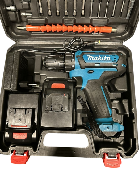 Шурупокрут Makita 331DWE (24 V, 5.0 AH) з набором інструментів, запасний акумулятор 331-24-5 фото