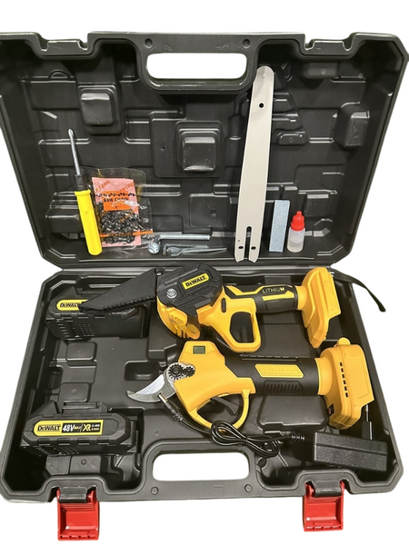 Набір 2в1 АКБ DeWalt 48V (Секатор DCMPP540P1 + пила DCM190HN ) / Набір 2в1 Деволт DWLT-540-190 фото