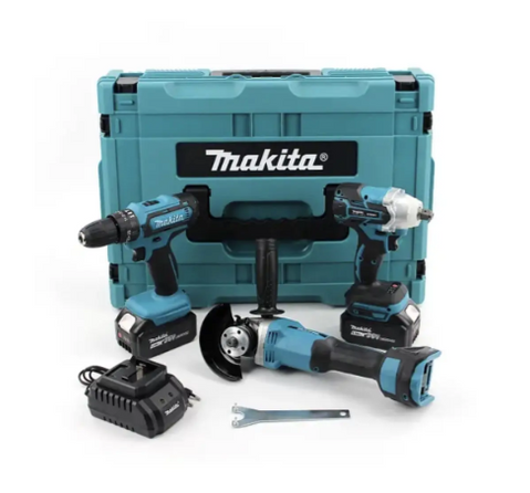 Набір 3в1 АКБ Makita 48V (Ударний шуруповерт DTW485 + Болгарка 9237CB + Гайковерт DTW301) Набір 3в1 Макіта 73990 фото