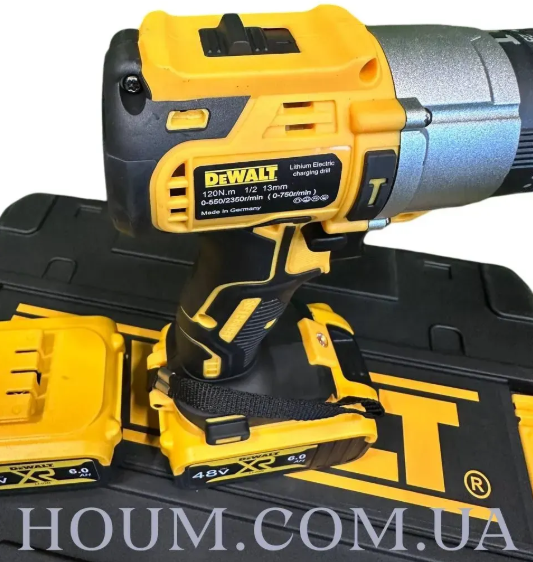 Безщітковий акумуляторний ударний шурупокрут DeWALT DCD996P2 | 48V 6Ah | Шурупокрут з набором інструментів DCD996P2 фото