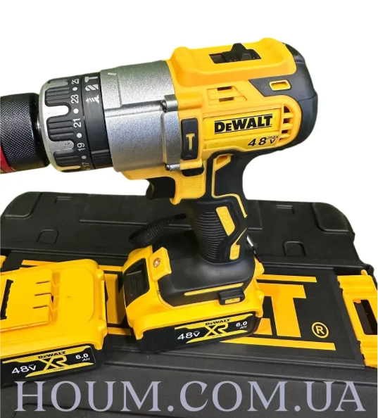 Безщітковий акумуляторний ударний шурупокрут DeWALT DCD996P2 | 48V 6Ah | Шурупокрут з набором інструментів DCD996P2 фото